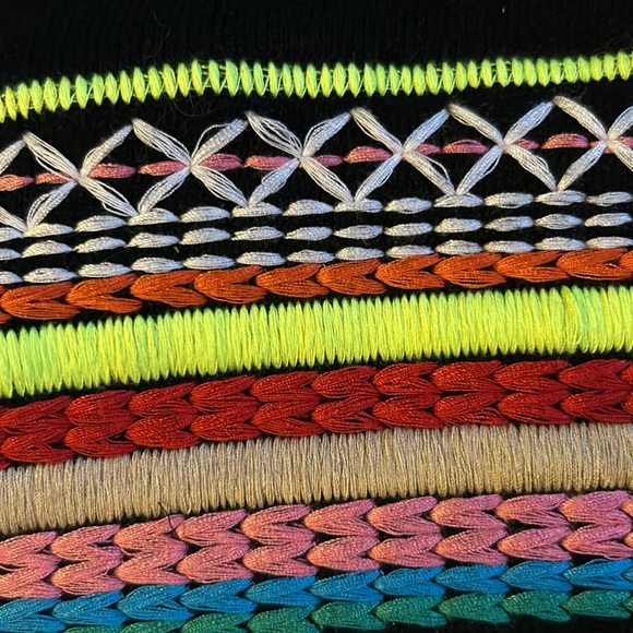 Alice+Olivia Meemee Embroidered Open-Front Cardigan - Picture 6 of 7